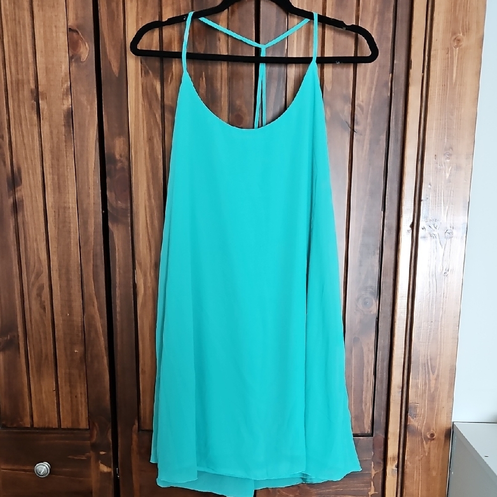 Full Tilt Aqua Sleeveless Dress
